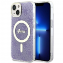 Dėklas Guess GUHMP14MH4STU iPhone 14 Plus 6.7" purpurowy|violetinė hardcase 4G MagSafe