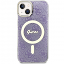 Dėklas Guess GUHMP14MH4STU iPhone 14 Plus 6.7" purpurowy|violetinė hardcase 4G MagSafe