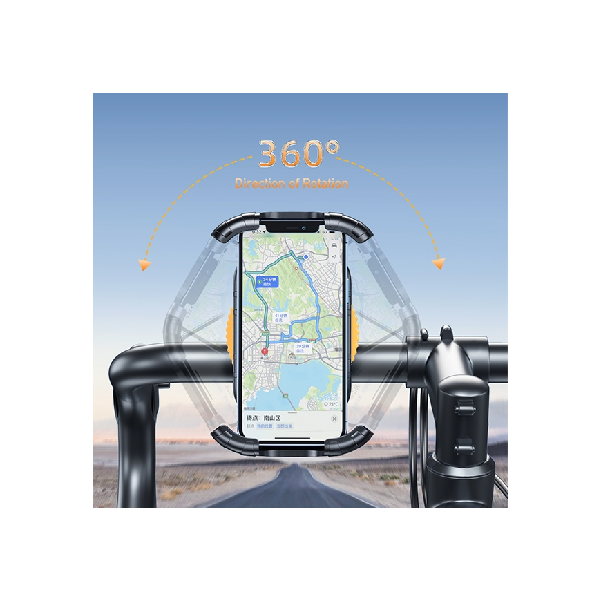 AWEI uchwyt rowerowy X29 4,7"-6,7" do ramy juoda|juodas – 3