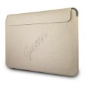 Guess Sleeve GUCS13PUSASLG 13" Gold/Gold Saffiano Script Guess Sleeve GUCS13PUSASLG 13" Gold/Gold Saffiano Script
