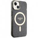 Guess case for iPhone 14 Plus 6.7" GUHMP14MHCMCGK black hard case Magsafe IML Glitter Gold Guess case for iPhone 14 Plus 6.7" GUHMP14MHCMCGK black hard case Magsafe IML Glitter Gold