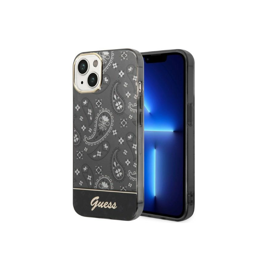 Guess case iPhone 14 Plus 6.7" GUHCP14MHGBNHK black HC Electro Cam Paisley – 4