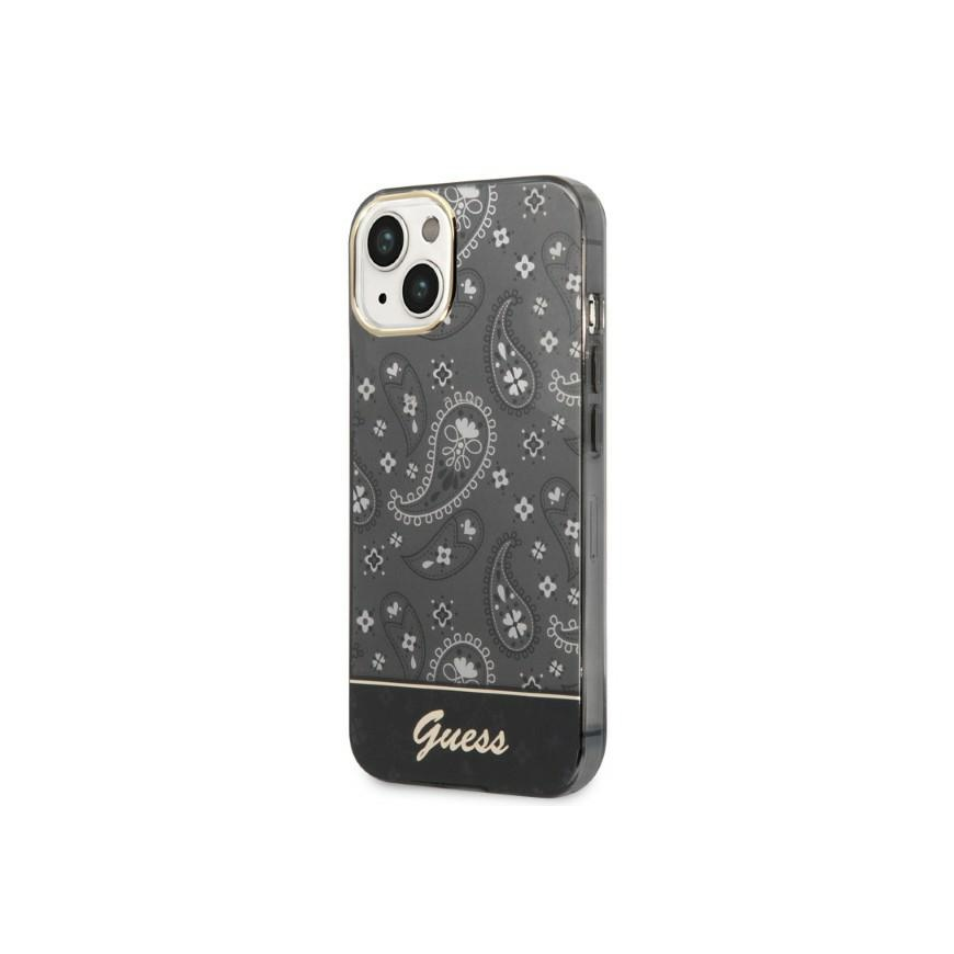 Guess case iPhone 14 Plus 6.7" GUHCP14MHGBNHK black HC Electro Cam Paisley – 5
