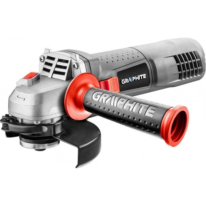 GRAPHITE 750W kampinis šlifuoklis su greičio reguliavimu, 125 mm diskas