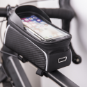 Oem Frame Waterproof Bicycle Frame Bag with Shielded Phone Holder Model02 Black Oem Frame Waterproof Bicycle Frame Bag with Shielded Phone Holder Model02 Black