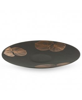 Eurofirany LIMITED COLLECTION VICTORIA5 Decorative plate ∅ 37 X 4 cm, color: black, gold