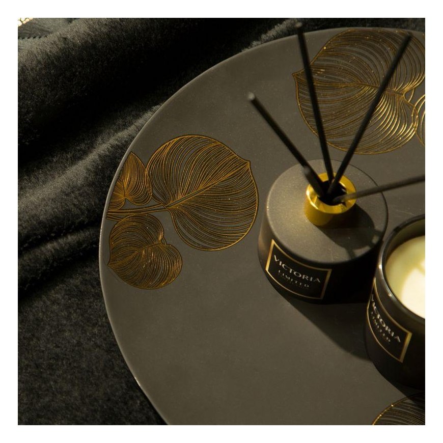 Eurofirany LIMITED COLLECTION VICTORIA5 Decorative plate ∅ 37 X 4 cm, color: black, gold – 3