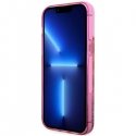 Guess case for iPhone 14 Pro 6.1" GUHCP14LLC4PSGP pink hard case Liquid Glitter 4G Translucent