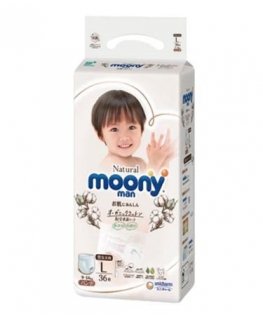 MOONY NATURAL diaper-pants, L, 9-14 kg, 36 pcs.