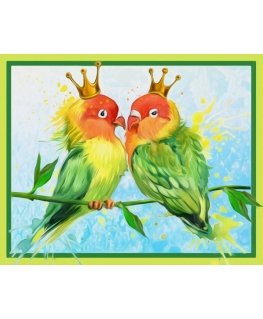 Beldizart Diamond painting set Inseparables 30х24 cm AZ-1471