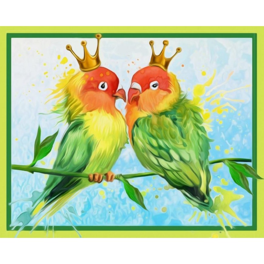 Beldizart Diamond painting set Inseparables 30х24 cm AZ-1471