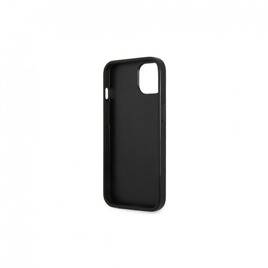 Guess dėklas skirtas iPhone 14 Pro Max 6.7" GUHCP14XPSATLG sidabrinis HC Saffiano PU trikampis – 3
