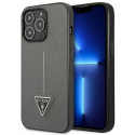 Guess dėklas skirtas iPhone 14 Pro Max 6.7" GUHCP14XPSATLG sidabrinis HC Saffiano PU trikampis Guess dėklas skirtas iPhone 14 Pro Max 6.7" GUHCP14XPSATLG sidabrinis HC Saffiano PU trikampis