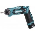 Makita DF012DSJ Cordless screwdriver 7.2V 2x1.5Ah Li-ion 8Nm 1/4" LED 2-speed, MAKPACK Makita DF012DSJ Cordless screwdriver 7.2V 2x1.5Ah Li-ion 8Nm 1/4" LED 2-speed, MAKPACK