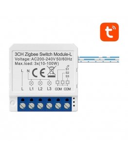 Smart Switch Module ZigBee Avatto LZWSM16-W3 No Neutral TUYA