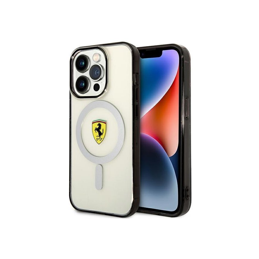 Case Ferrari case for iPhone 14 Pro Max 6.7" FEHMP14XURKT transparent hardcase Magsafe Transparent