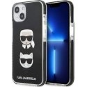 Karl Lagerfeld case for iPhone 13 KLHCP13MTPE2TK black hard case Iconic Karl & Choupette