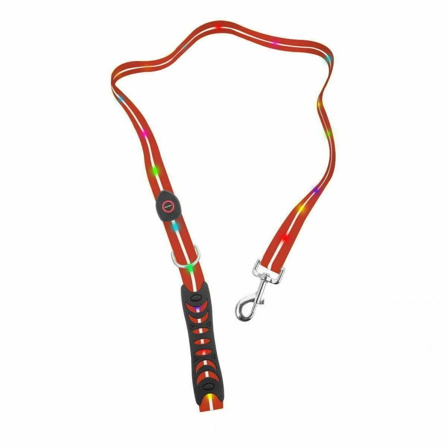 Media-Tech Color LED illuminated PVC leash