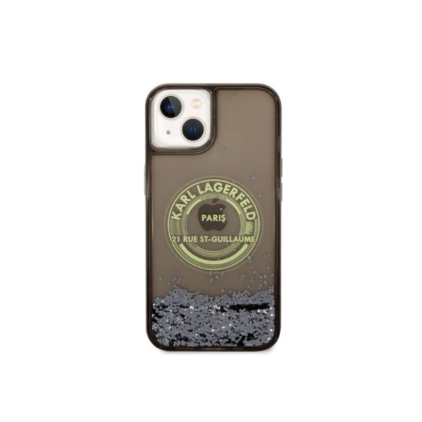 Karl Lagerfeld dėklas, skirtas iPhone 14 Plus 6,7" KLHCP14MLCRSGRK juodas hardcase Liquid Glitter RSG – 3