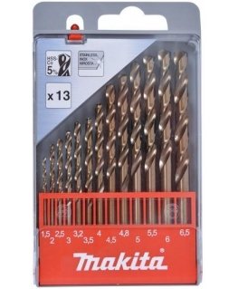 Grąžtas 13 dalių metalo grąžtų rinkinys MAKITA HSS Co5 1,5-6,5mm