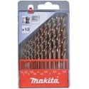 Drilled 13-piece metal drill set MAKITA HSS Co5 1.5-6.5mm Drilled 13-piece metal drill set MAKITA HSS Co5 1.5-6.5mm