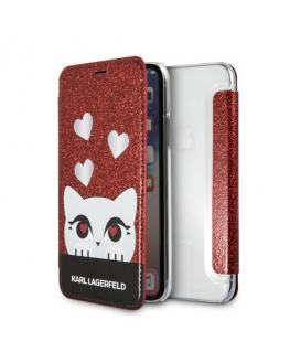 Case Karl Lagerfeld KLFLBKPXVDCRE iPhone X|XS red|red book Valentine