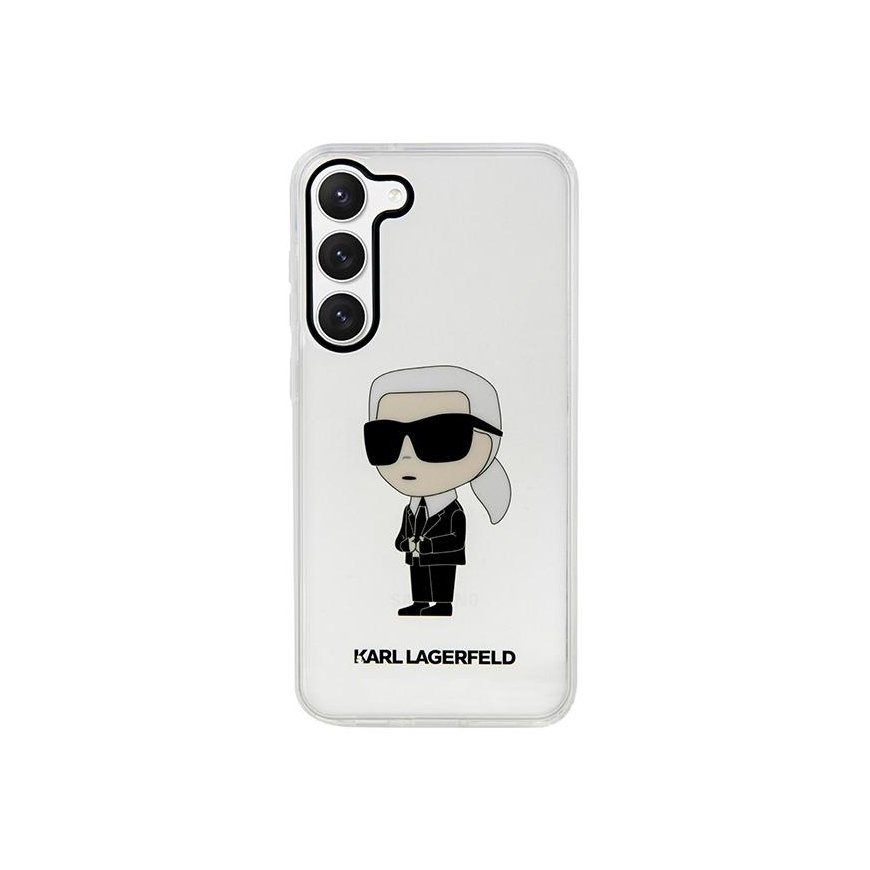 Karl Lagerfeld dėklas, skirtas Samsung Galaxy S23 KLHCS23SHNIKTCT skaidrus HC IML NFT Ikonik – 3