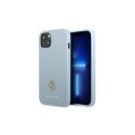 Guess dėklas iPhone 13 Mini 5,4" GUHCP13SPS4MB mėlynas kietas dėklas Saffiano 4G mažas metalinis logotipas Guess dėklas iPhone 13 Mini 5,4" GUHCP13SPS4MB mėlynas kietas dėklas Saffiano 4G mažas metalinis logotipas