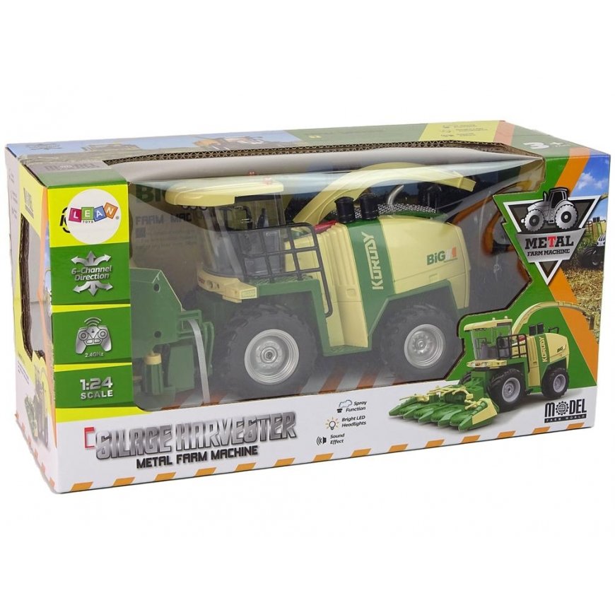 Lean Cars 2.4G Smoke Light Sound Remote Controlled Harvester – 4