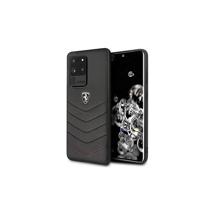 Case Ferrari Hardcase FEHQUHCS69BK S20 Ultra G988 black/black heritage – 2