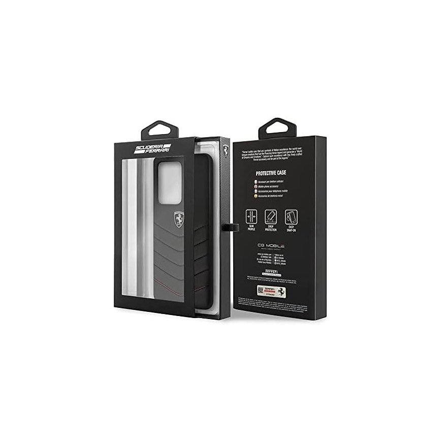 Case Ferrari Hardcase FEHQUHCS69BK S20 Ultra G988 black/black heritage – 3