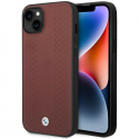Dėklas BMW BMHCP14S22RFGR iPhone 14 6,1" bordo spalvos/burgundy Leather Diamond Pattern Dėklas BMW BMHCP14S22RFGR iPhone 14 6,1" bordo spalvos/burgundy Leather Diamond Pattern