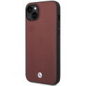 Dėklas BMW BMHCP14S22RFGR iPhone 14 6,1" bordo spalvos/burgundy Leather Diamond Pattern Dėklas BMW BMHCP14S22RFGR iPhone 14 6,1" bordo spalvos/burgundy Leather Diamond Pattern