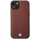 Dėklas BMW BMHCP14S22RFGR iPhone 14 6,1" bordo spalvos/burgundy Leather Diamond Pattern Dėklas BMW BMHCP14S22RFGR iPhone 14 6,1" bordo spalvos/burgundy Leather Diamond Pattern