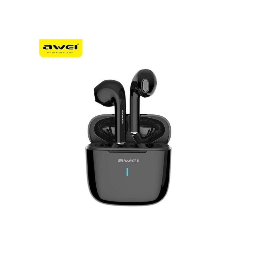 Awei Bluetooth 5.0 T26 TWS earphones + docking station black – 3