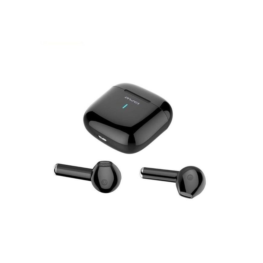 Awei Bluetooth 5.0 T26 TWS ausinės + prijungimo stotelė juoda – 5