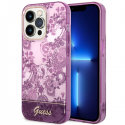 Case Guess Porcelain Collection for iPhone 14 Pro Max (fuchsia) Case Guess Porcelain Collection for iPhone 14 Pro Max (fuchsia)