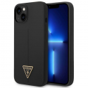 Guess Silicone Triangle Logo do iPhone 14 Plus (juoda)