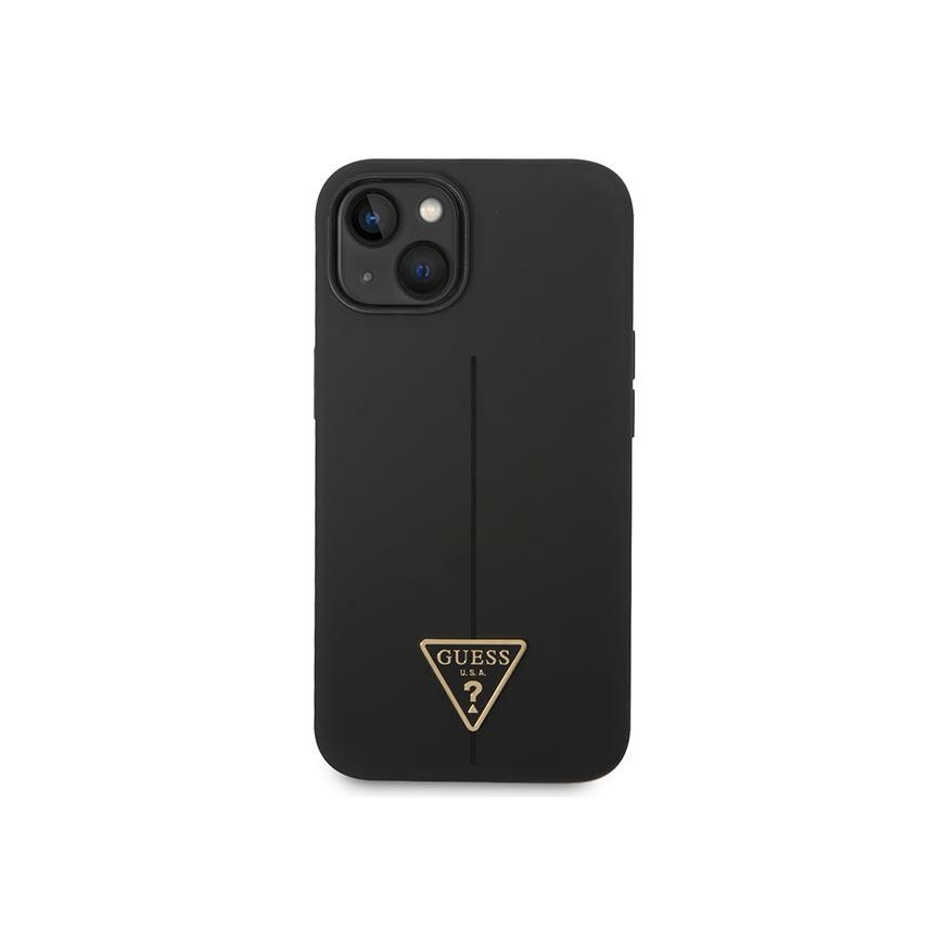 Guess Silicone Triangle Logo for iPhone 14 Plus (black) – 3
