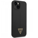 Guess Silicone Triangle Logo do iPhone 14 Plus (juoda)
