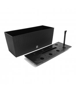 Prosperplast Flower pot with insert Rato Case DRTC600 anthracite