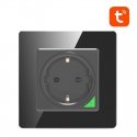 Išmanusis WiFi sieninis lizdas Avatto N-WOT10-EU-B TUYA (juodas)