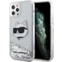 Karl Lagerfeld dėklas, skirtas iPhone 12 / 12 Pro 6,1" KLHCP12MLNCHCS sidabrinis HC Liquid Glitter NFT Choupette galvutė Karl Lagerfeld dėklas, skirtas iPhone 12 / 12 Pro 6,1" KLHCP12MLNCHCS sidabrinis HC Liquid Glitter NFT Choupette galvutė