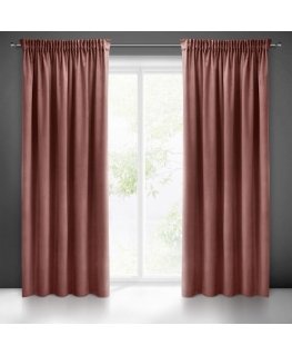 Eurofirany PIERRE CARDIN SIBEL Night curtain made of soft velvet, 260 g/m2, 140X270 cm, band / tunnel / hooks, color: pink