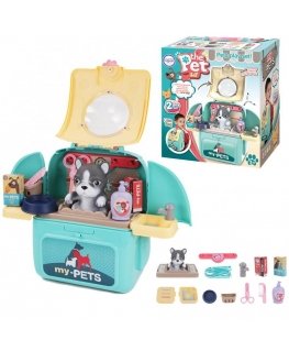 WOOPIE 2in1 nešiojamas šuniuko grožio salonas kuprinėje