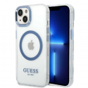 Guess Metal Outline Magsafe for iPhone 14 Plus (transparent)