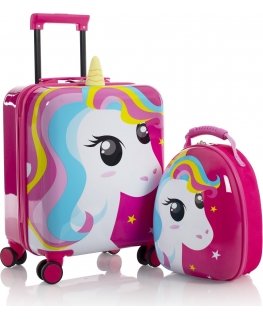 Heys Super Tots Unicorn -lasten matkalaukku ja reppu