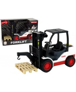 Lean Cars Forklift Truck Moving Fork Pallet.