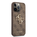Case GUHCP13X4GMGBR Guess PU 4G Metal Logo Case for iPhone 13 Pro Max Brown