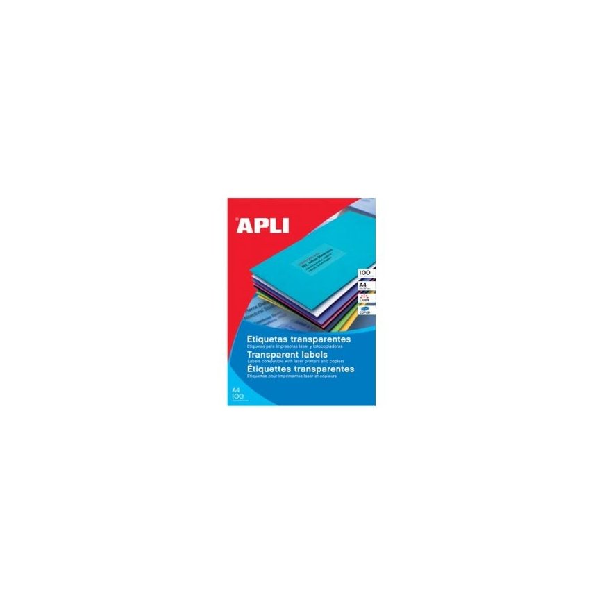 APLI SP-581225 Caurspīdīgs Pašlīmējošās printera uzlīmes